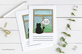 Cat and Window. Mom, What’s Quarantine – A Playful Graphic for Local Business Branding