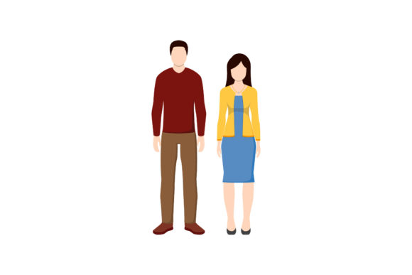 Dad, Mom Family Vector Set for Illustrations and Graphics