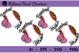Leopard Baseball Mom Bundle - A Playful Graphic Design Asset