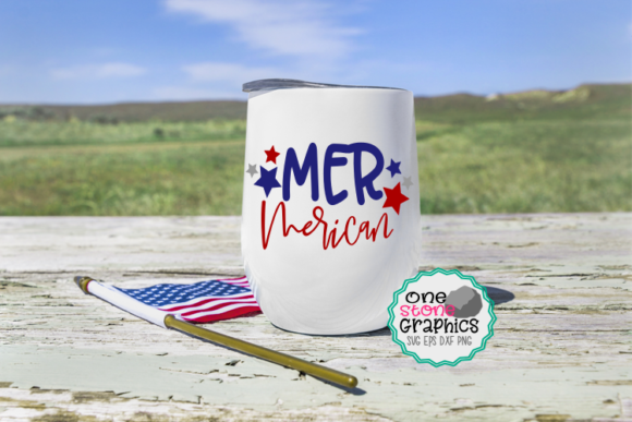 Mer Merican Graphics for Crafts and Branding