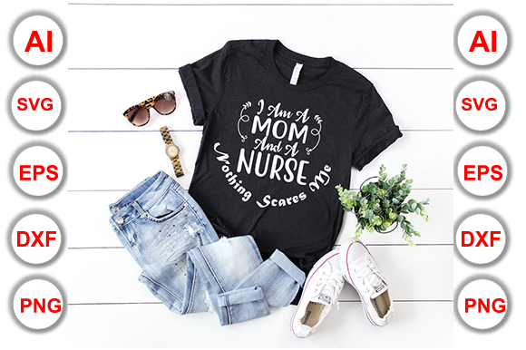 Mom and Nurse Graphics for T-Shirt Designs