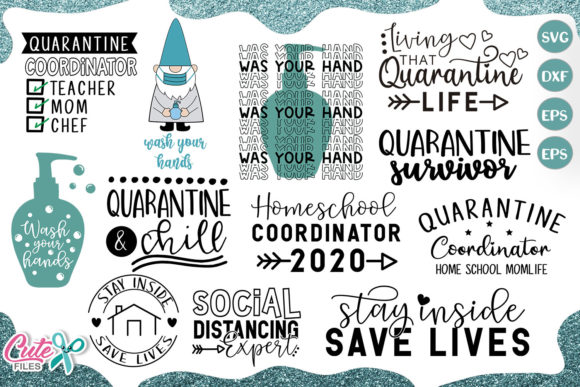 Quarantine Life Bundle: A Graphic Design Asset for Crafts and Creativity