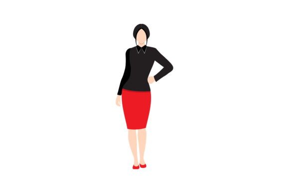 Single Mom Family Vector Asset for Branding and Graphics